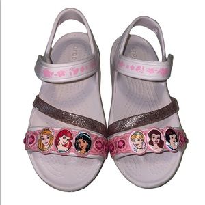 Girls Princess Crocs Sandals